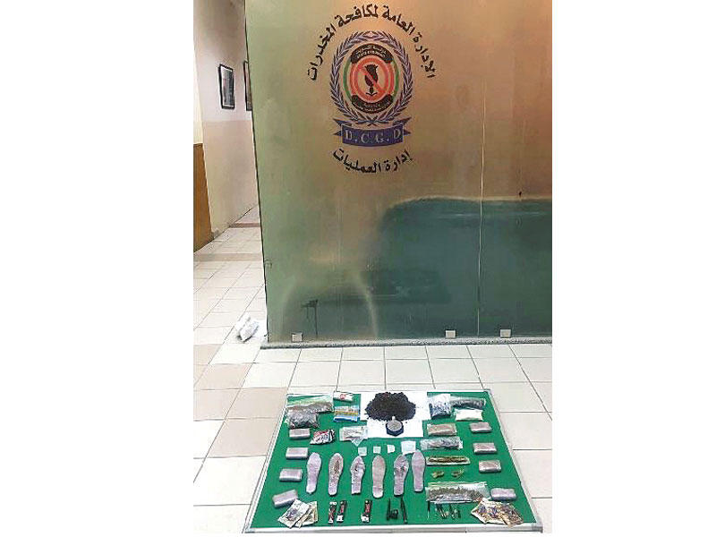 جانب من المضبوطات