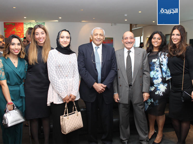  عضو مجلس ادارة مؤسسة الكويت للتقدم العلمي هاني عبدالعزيز حسين ود. بسام الفيلي مع المشاركين.