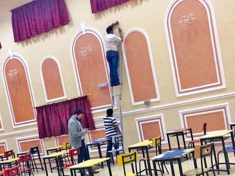 عملية تركيب أجهزة الكشف عن أدوات الغش الإلكترونية في «عروة بن الزبير»