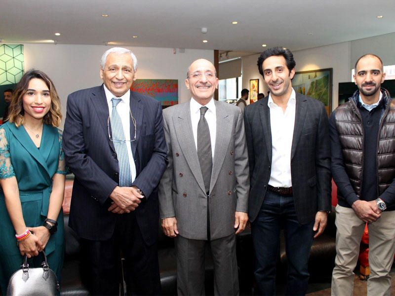  السفير الدويسان وهاني حسين وبسام الفيلي خلال الدورة   