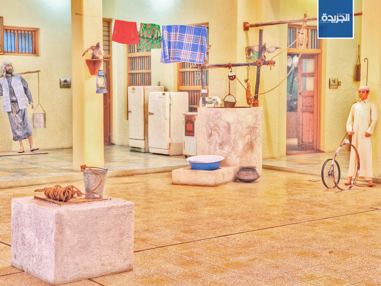 لوحة فنية تحاكي ماضي الكويت