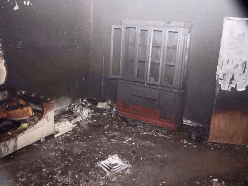 آثار الحريق