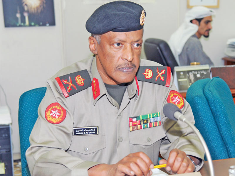 رئيس هيئة الخدمة الوطنية العسكرية اللواء الركن إبراهيم العميري