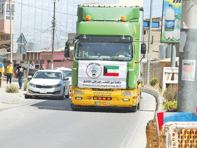 قافلة المساعدات الكويتية للطلبة النازحين في اقليم كردستانn