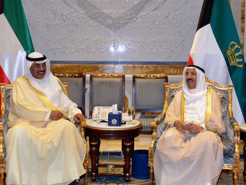 سمو أمير البلاد الشيخ صباح الأحمد يستقبل رئيس مجلس الوزراء بالإنابة وزير الخارجية الشيخ صباح الخالد