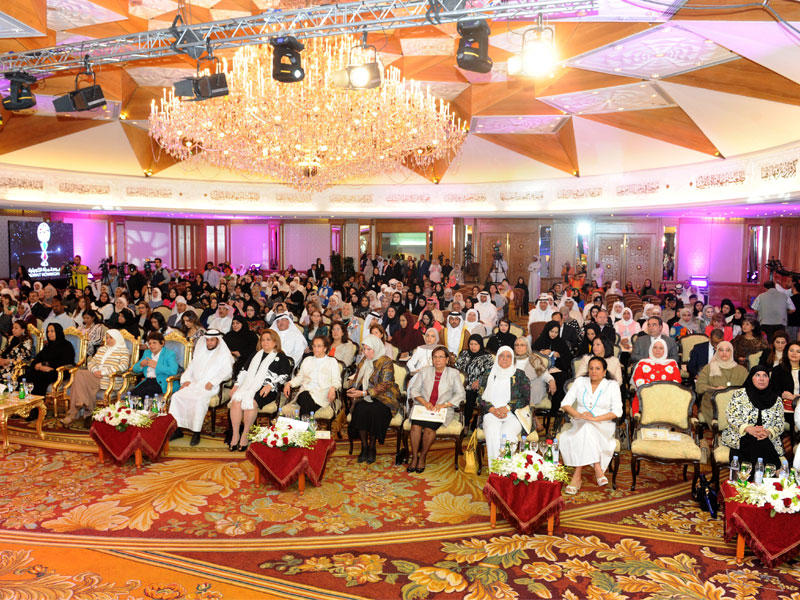 جانب من الاحتفالية بيوم المرأة الكويتية أمس