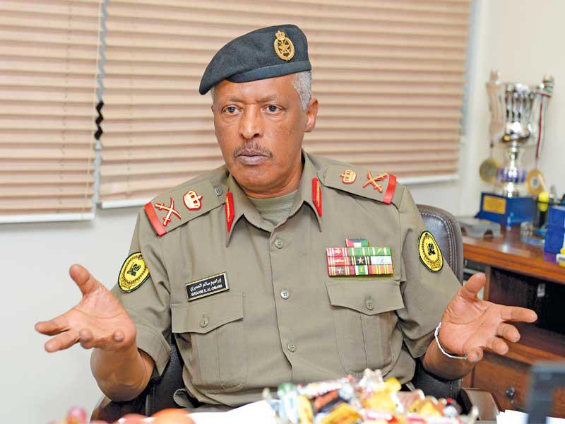 رئيس هيئة الخدمة الوطنية العسكرية بوزارة الدفاع، اللواء الركن إبراهيم العميري