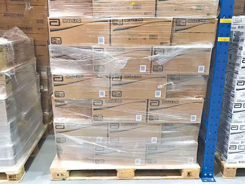 جانب من كميات الحليب المضبوطة خلال الحملة