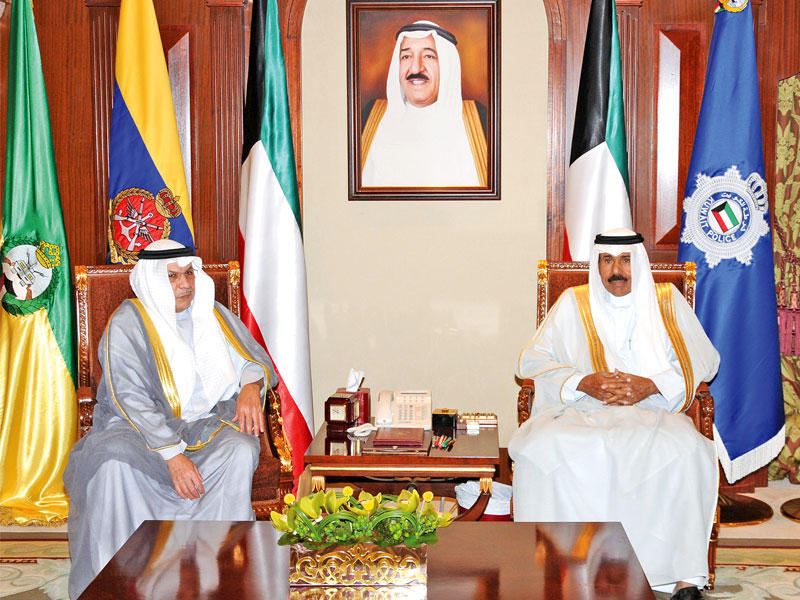 ولي العهد مستقبلاً خالد الجراح أمس