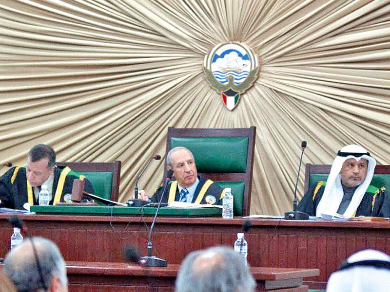 جانب من هيئة التحكيم في المحكمة الصورية