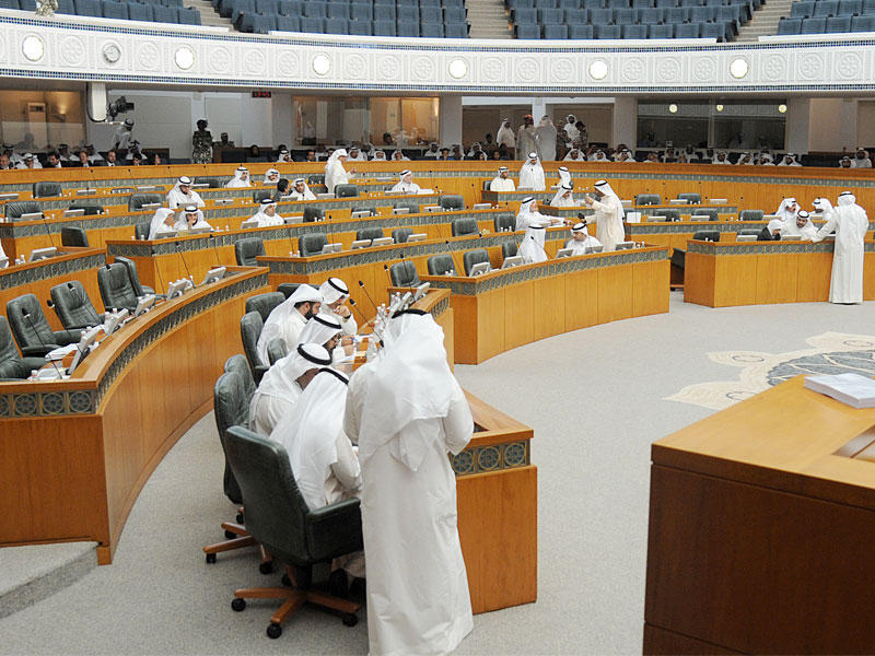 جلسة مجلس الأمة أمس (تصوير عبدالله الخلف)
