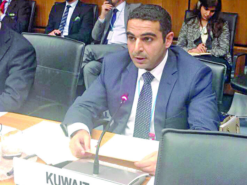 نائب المندوب الدائم لدولة الكويت في فيينا عبدالله العبيدي