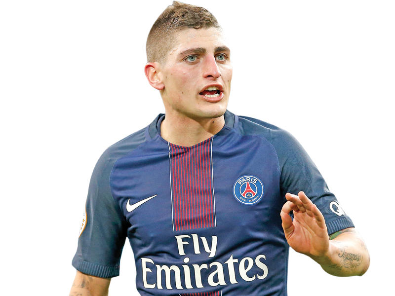 فيراتي نجم فريق باريس سان جرمان