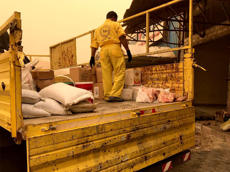 جانب من الأغذية الفاسدة