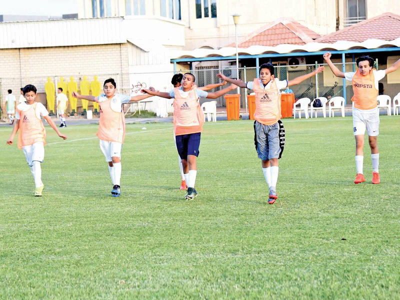 جانب من تدريبات البراعم