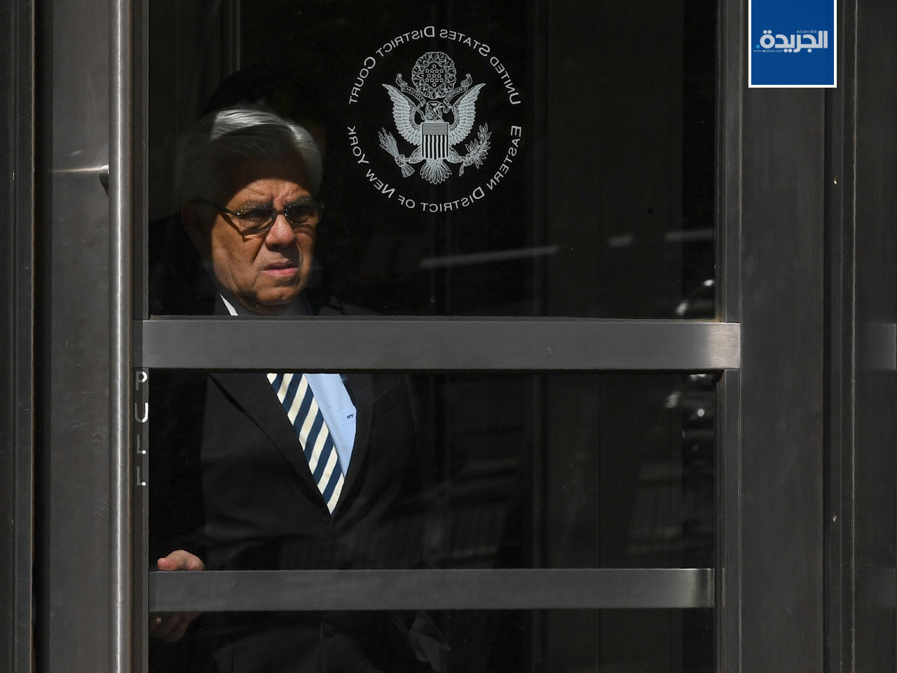 الأمين العام السابق لاتحاد كرة القدم في غواتيمالا هكتور تروجيلو يغادر المحكمة الاتحادية ببروكلين بعد أن أقر بالذنب