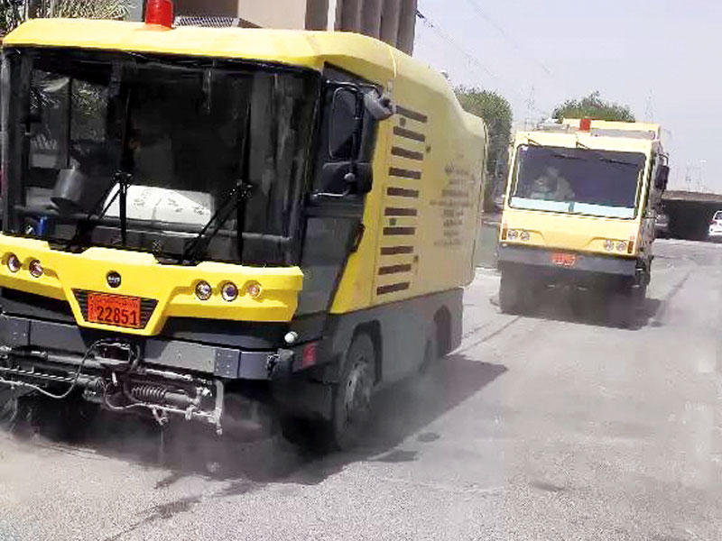 آليات النظافة خلال الحملة