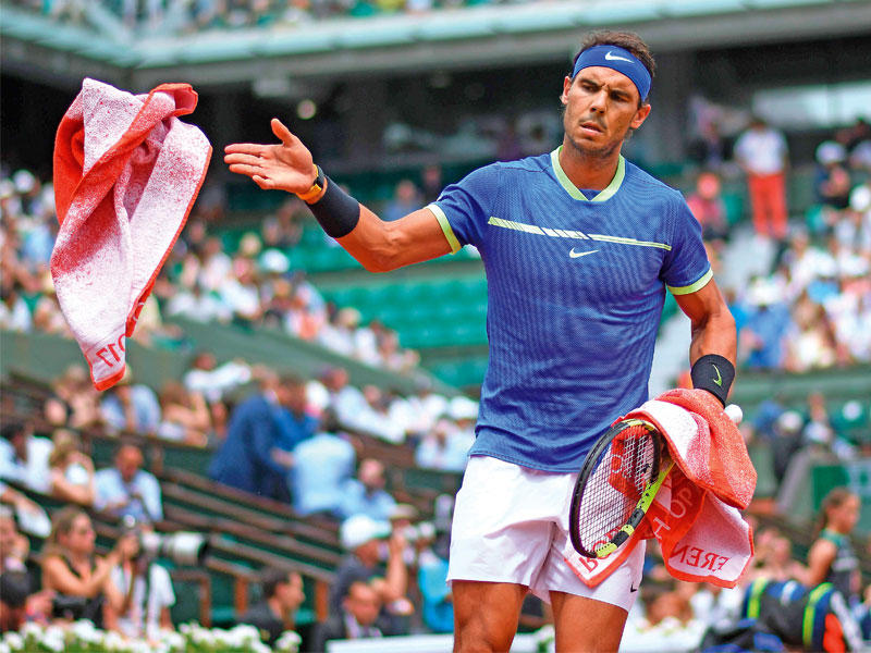 الإسباني نادال خلال اللقاء