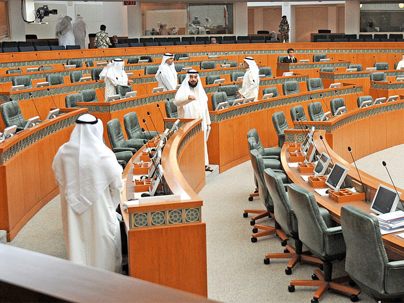 عدم اكتمال النصاب حال دون عقد الجلسة أمسt(تصوير عبدالله الخلف)