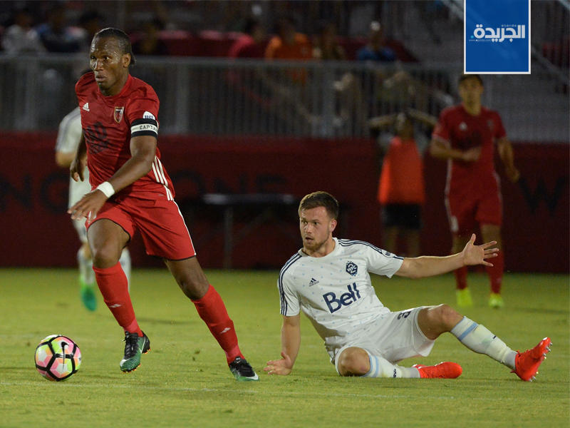 دروغبا خلال المباراة