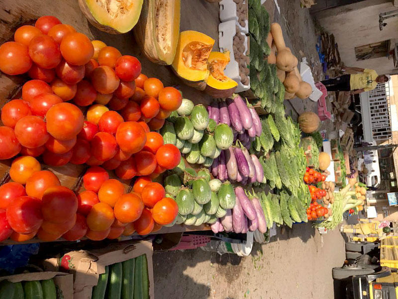 أسواق الخضراوات العشوائية خلال الحملة