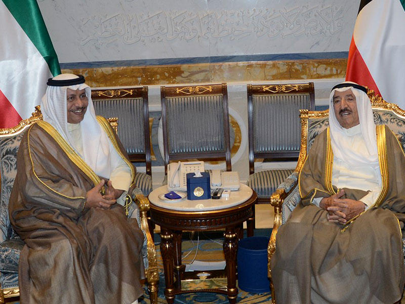 الأمير مستقبلا المبارك أمس