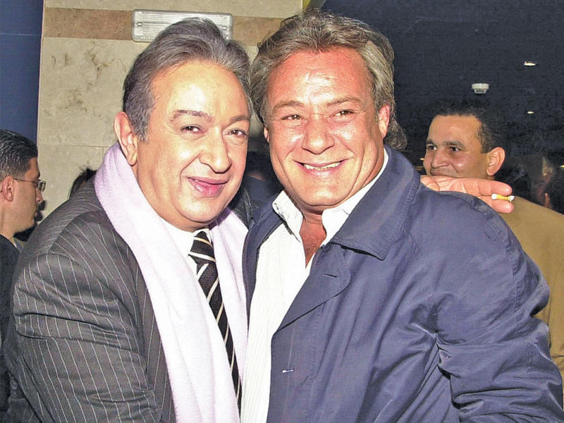 نور الشريف مع فاروق الفيشاويn