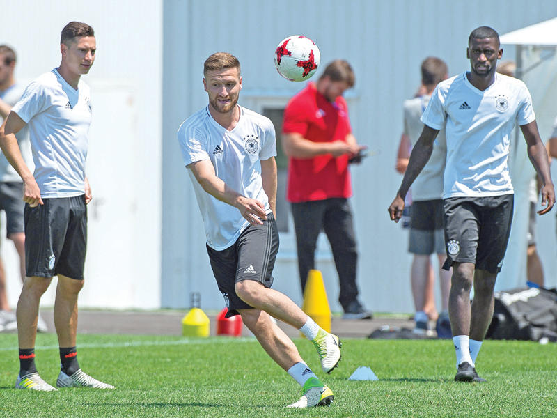 جانب من تدريبات المنتخب الألماني