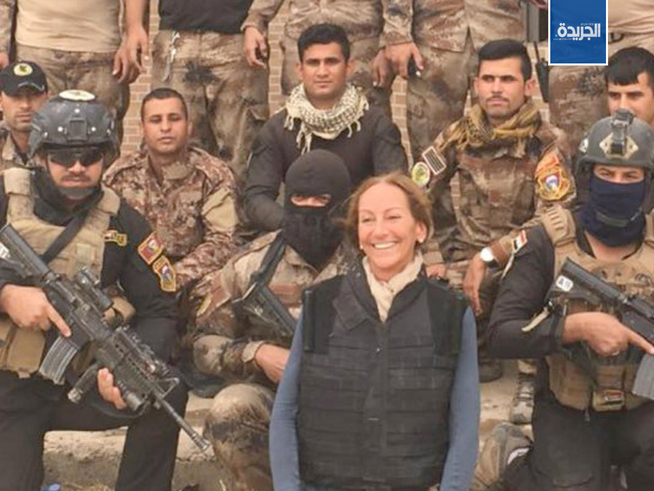 صورة للصحافية فيرونيك روبير في العراق نشرت على فيس بوك بتاريخ 30 أكتوبر 2016