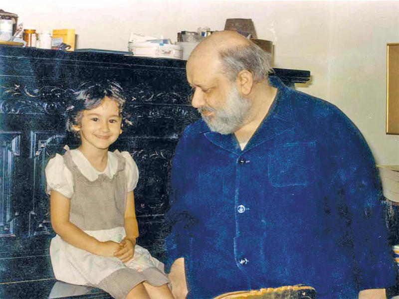 جاهين وابنته ساميةn