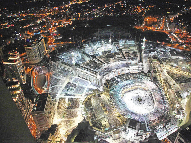 الحرم المكي في صورة جوية (رويترز)