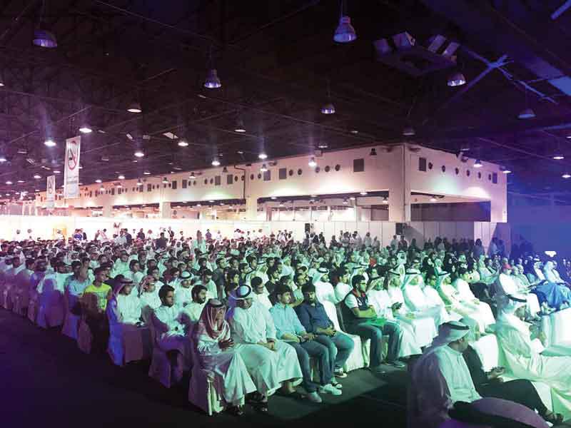 جانب من حضور الطلبة