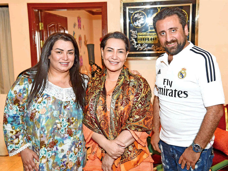 منير الزعبي وهدى حسين ومنى شداد 