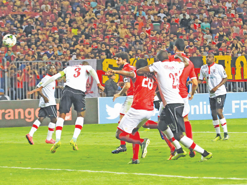 جانب من مباراة الأهلي وزاناكو بالقاهرة