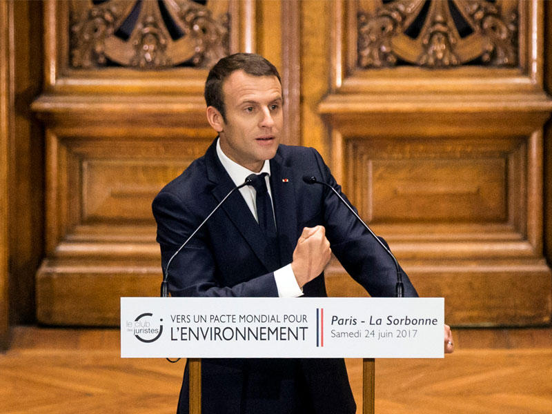 الرئيس الفرنسي فرانسوا ماكرون