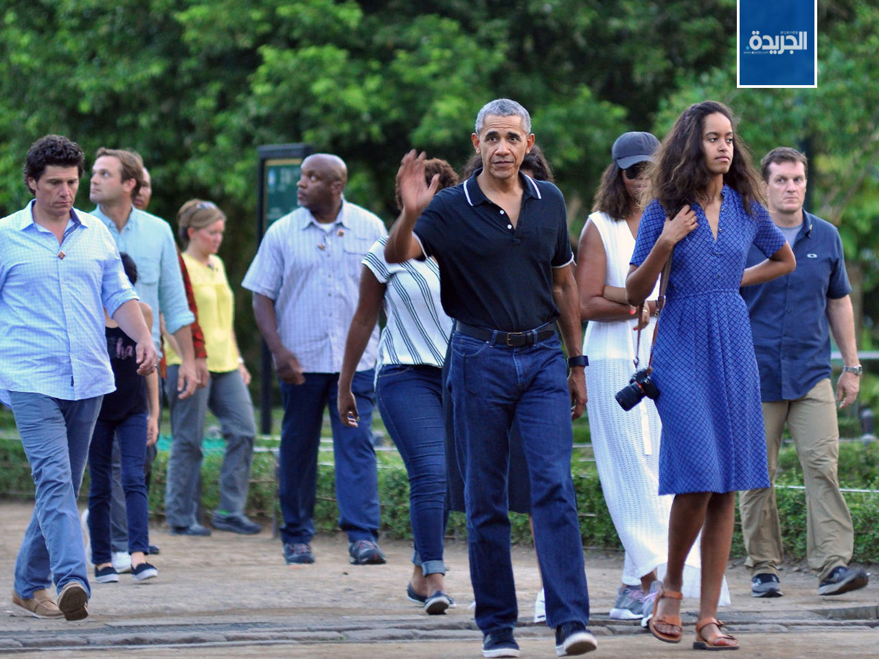 اوباما وأسرته في جاكرتا