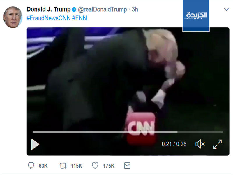 تغريدة الرئيس الأميركي دونالد ترامب عبر تويتر