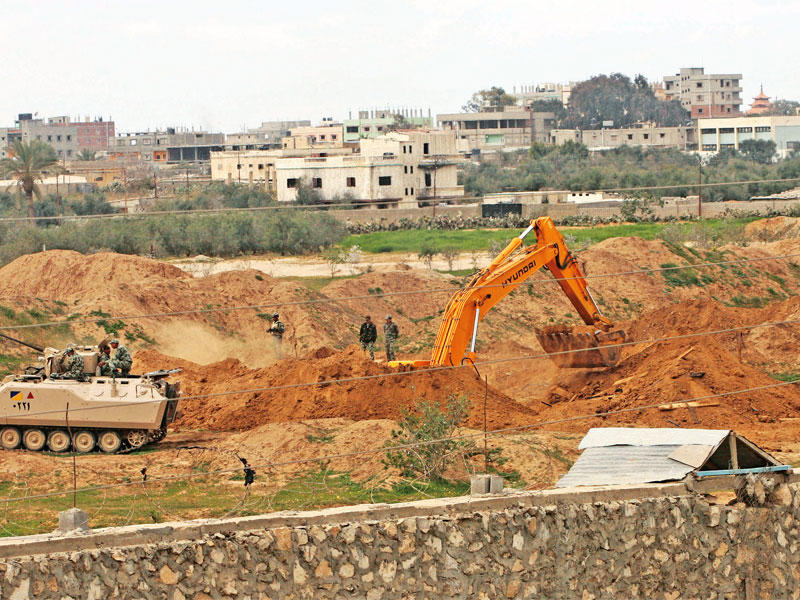 الحدود المصرية مع غزة