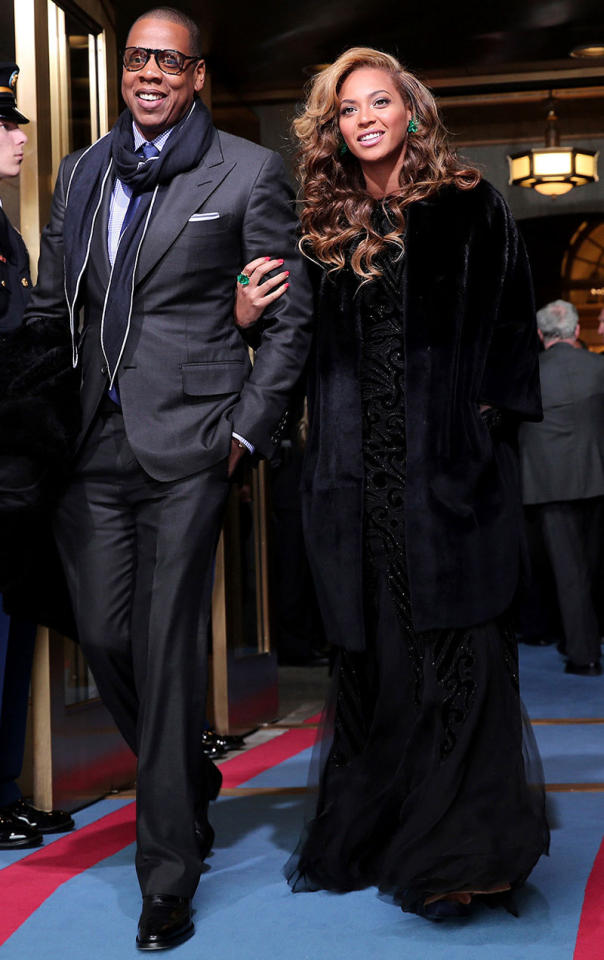 المغنية الأميركية الشهيرة بيونسي مع زوجها جي زي