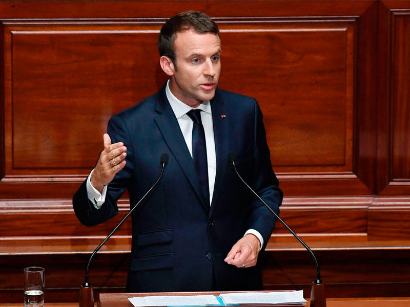 الرئيس الفرنسي إيمانويل ماكرون