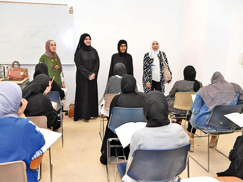 النجادة خلال جولتها في اختبارات القدرات