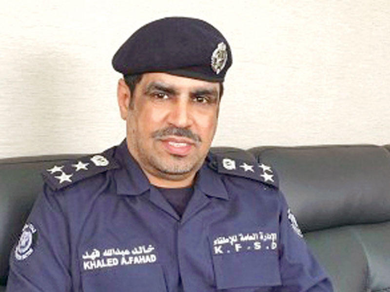 نائب المدير العام لشؤون قطاع الوقاية بالوكالة العميد خالد العجمي