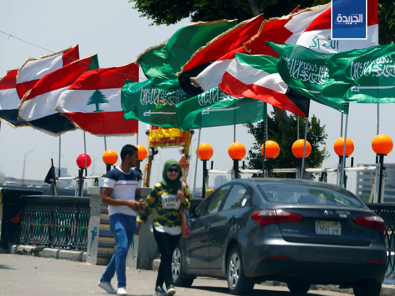 أعلام الدول العربية مرفوعة في القاهرة
