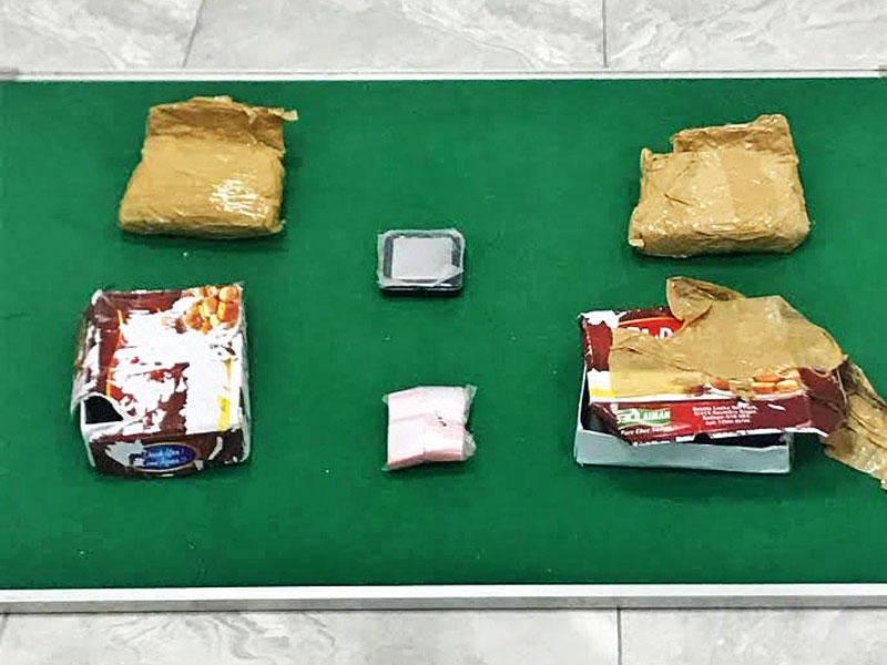 المخدرات المضبوطة