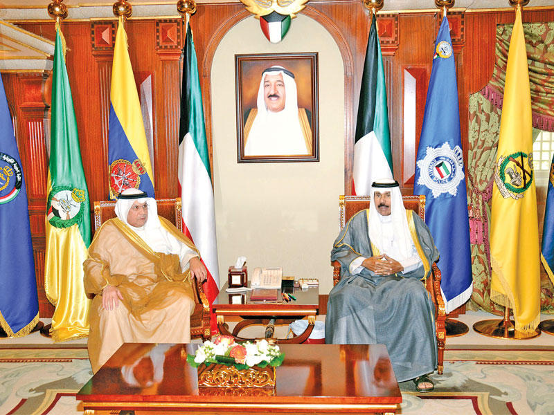 ولي العهد مستقبلاً خالد الجراح أمس