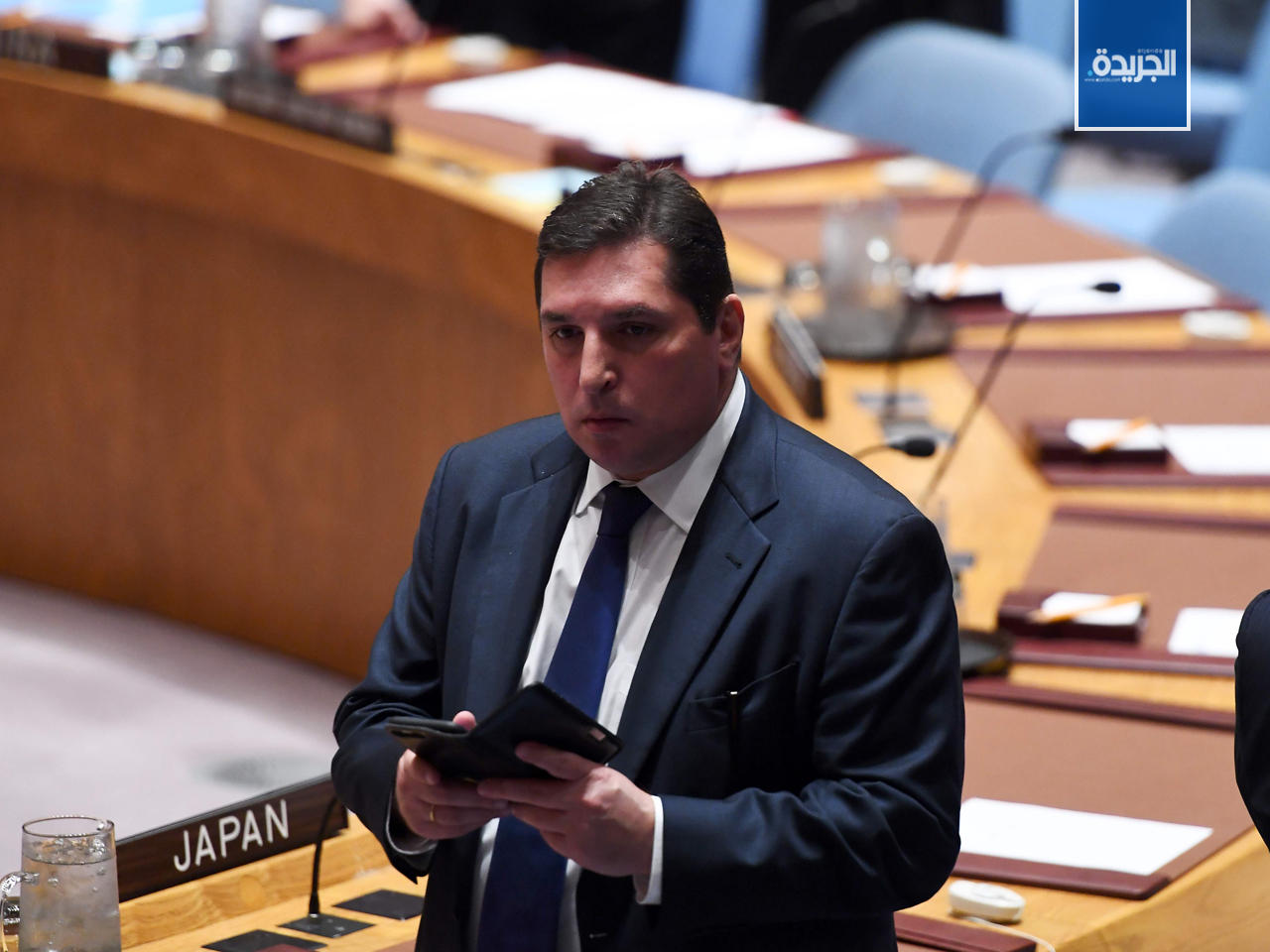 مساعد السفير الروسي لدى الامم المتحدة فلاديمير سافرونكوف