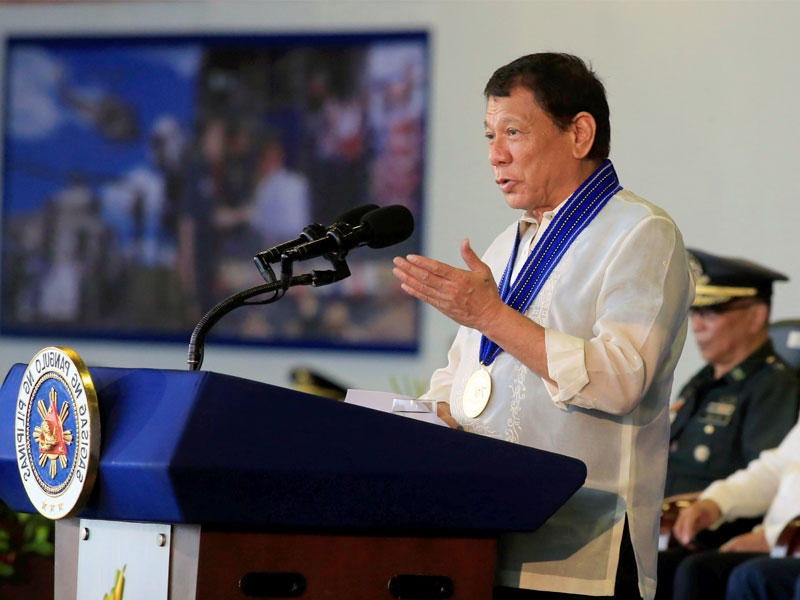 الرئيس الفلبيني رودريغو دوتيرتي