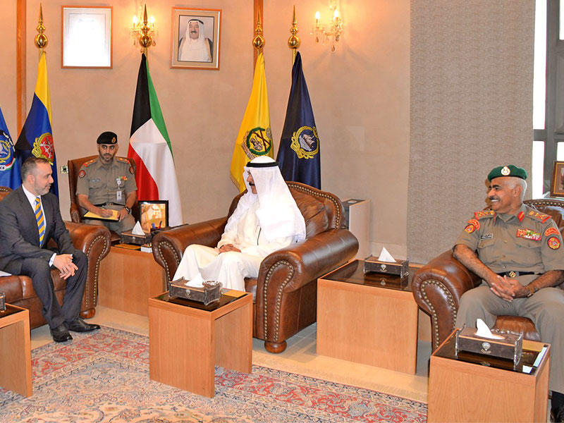 الخالد خلال استقباله السفير الفرنسي