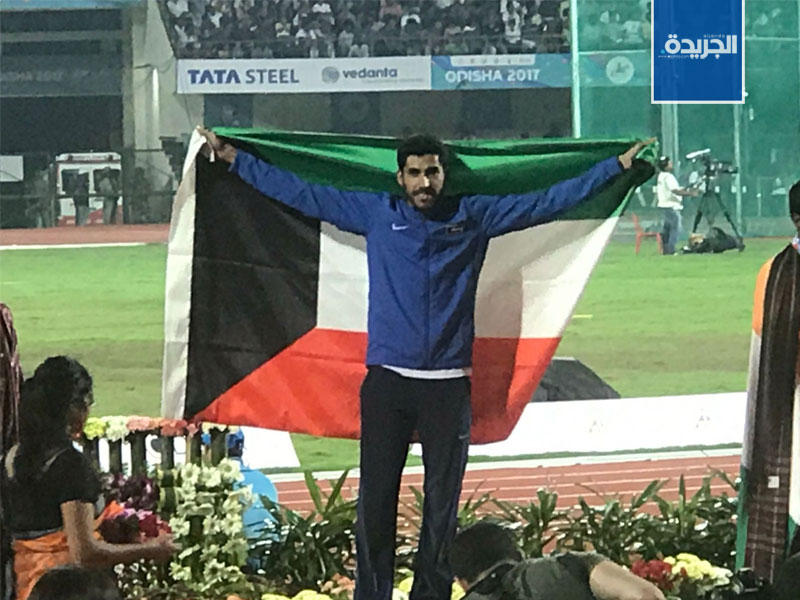  العداء الكويتي ابراهيم الظفيري ينتزع الذهبية الثانية في بطولة آسيا 