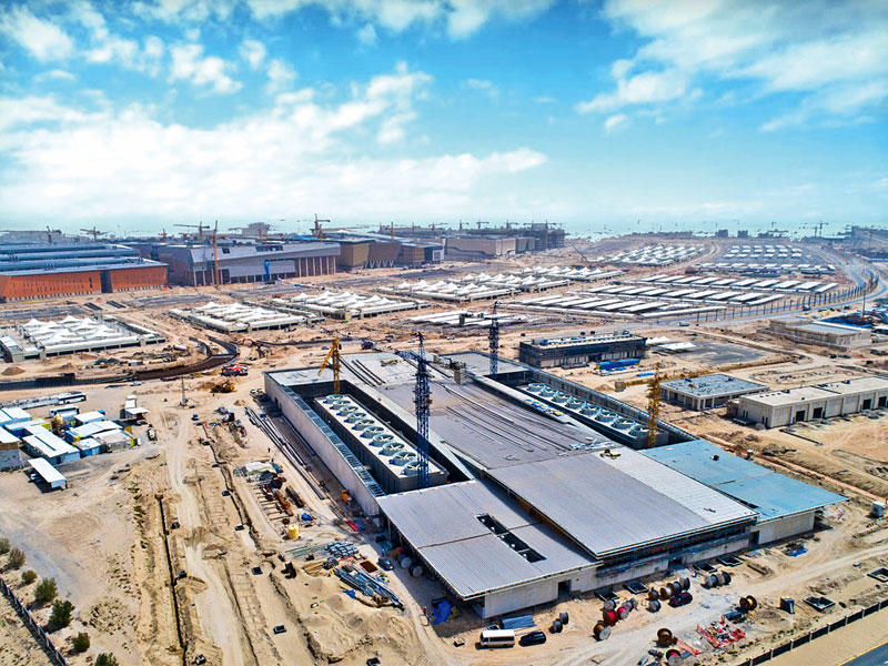 جانب من مشروع الخدمات في الشدادية